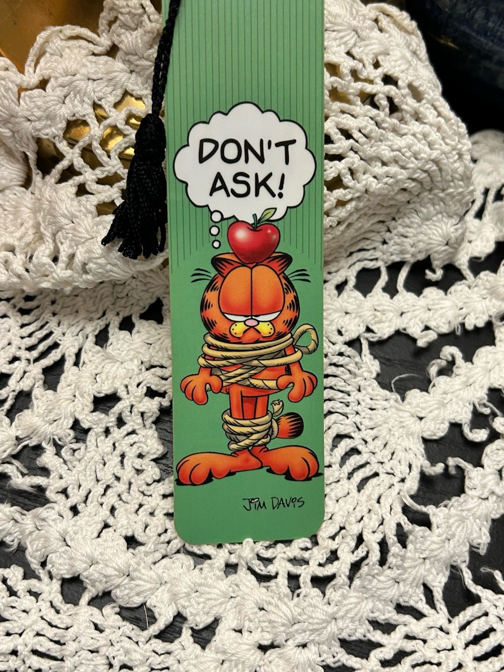 Garfield 'Don't Ask!' Green Bookmark - Kids Accessory